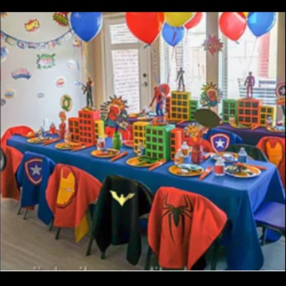 Spider Man Super Hero Capes for Kids, Set of 5 Pieces One Size Halloween - Picture 4 of 4